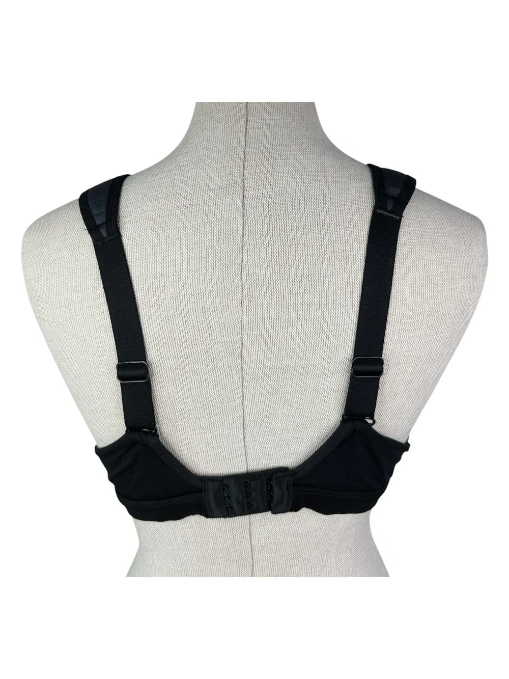 Brooks Running Maia Sports Bra 34D * Gray & Black Underwire Padded Straps Run - Picture 3 of 7